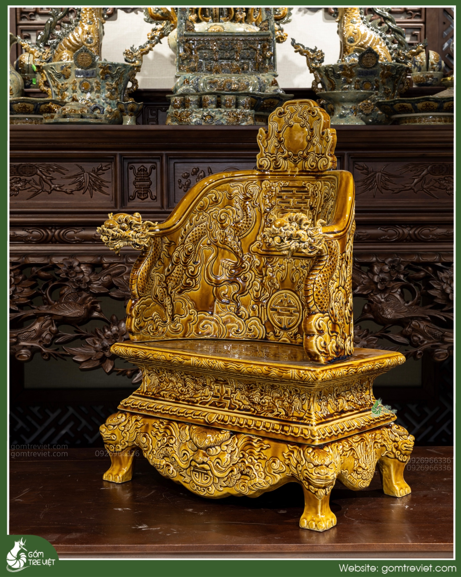Ngai thờ phỏng cổ men hoàng thổ
