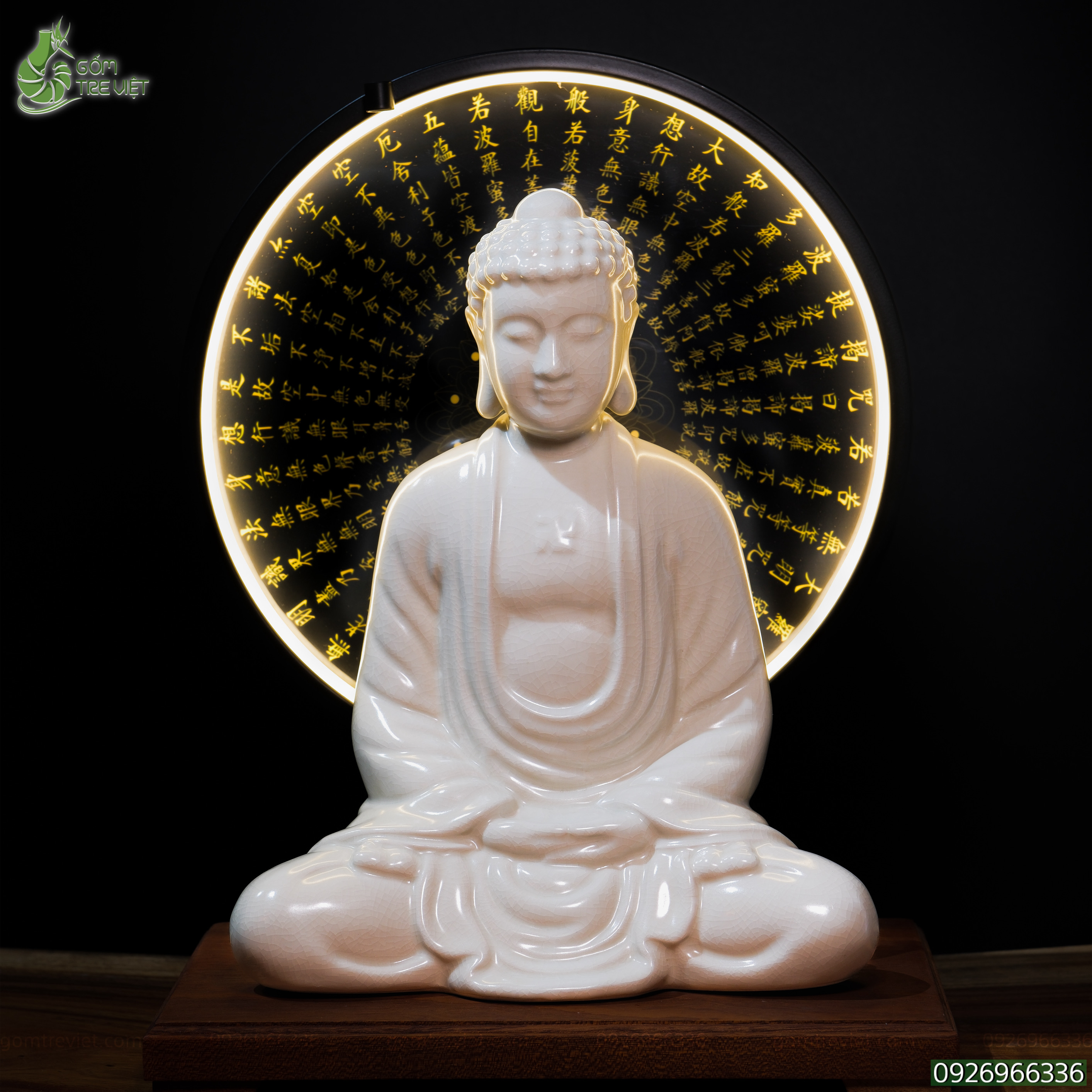Tượng Phật A Di Đà men rạn