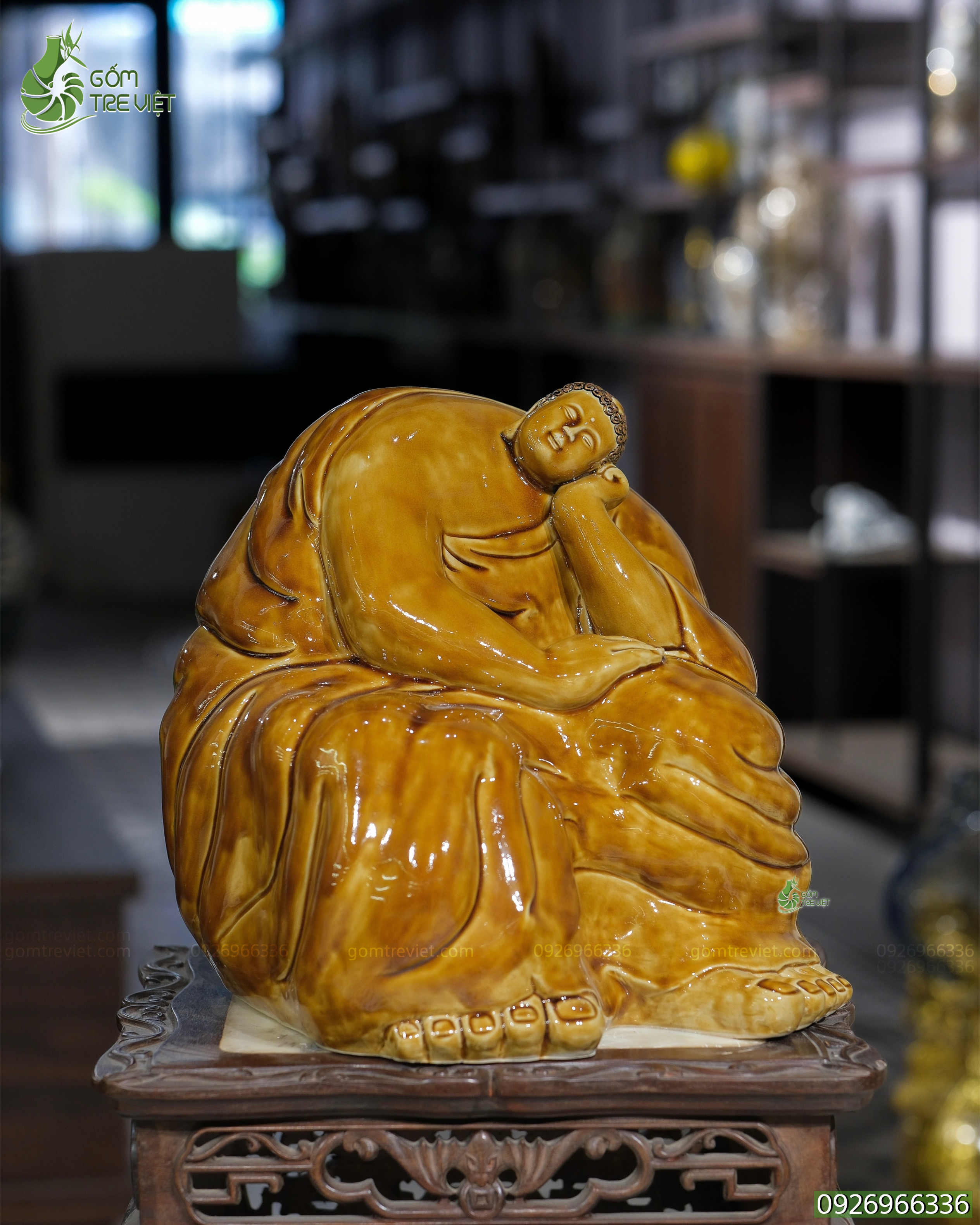 Tượng Phật an yên men hoàng thổ