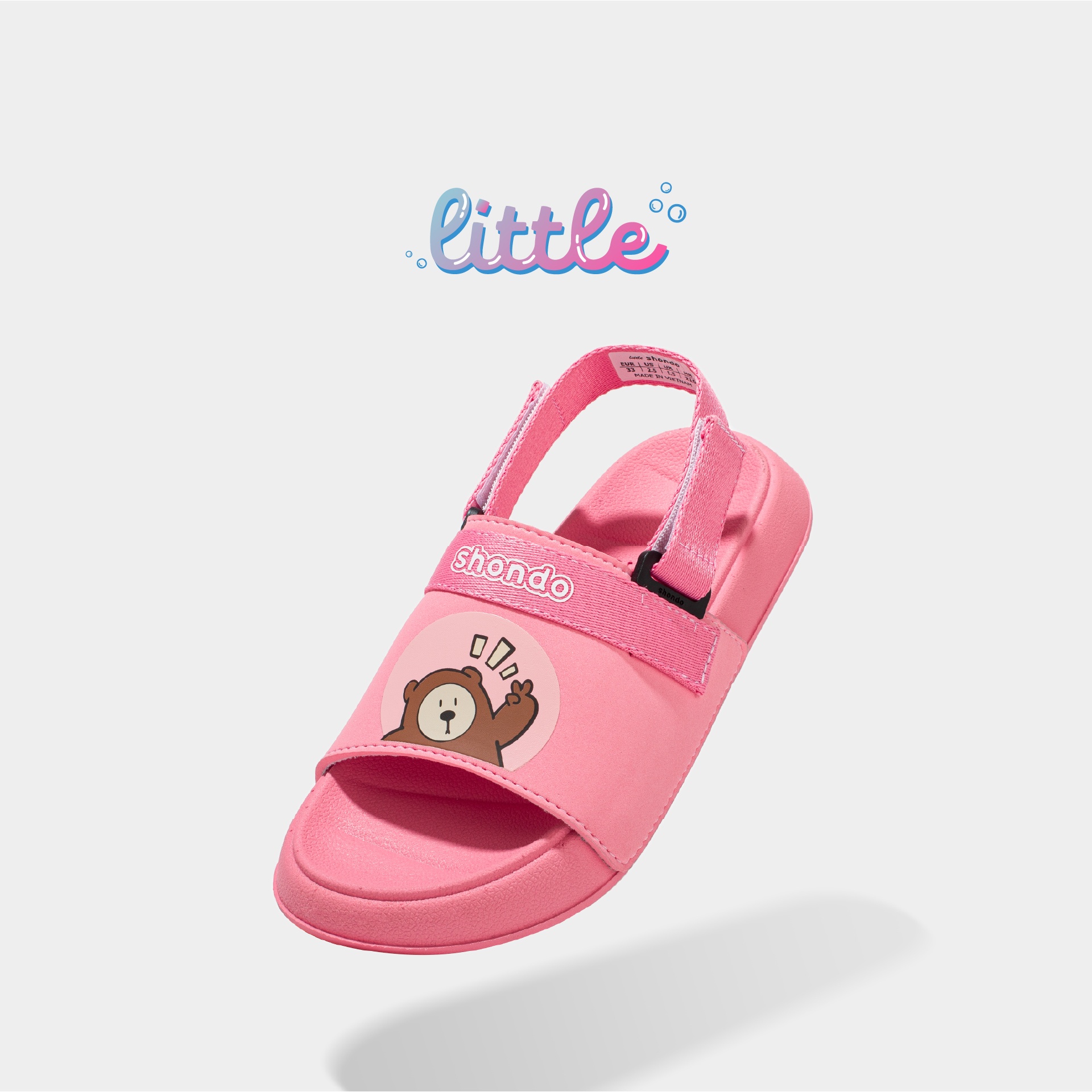 Sandals little 2 hồng