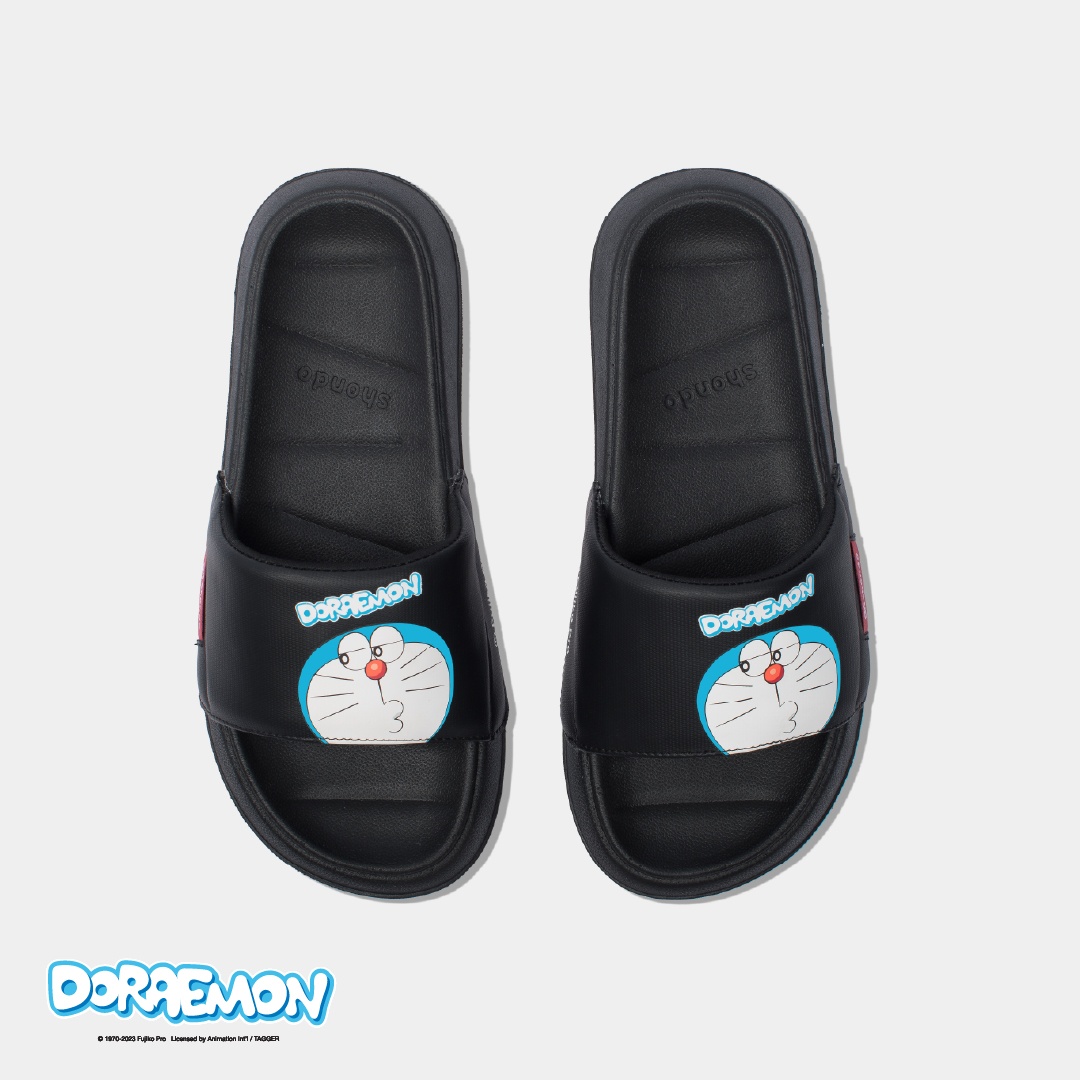 Dép Trendy 3 Doraemon full đen