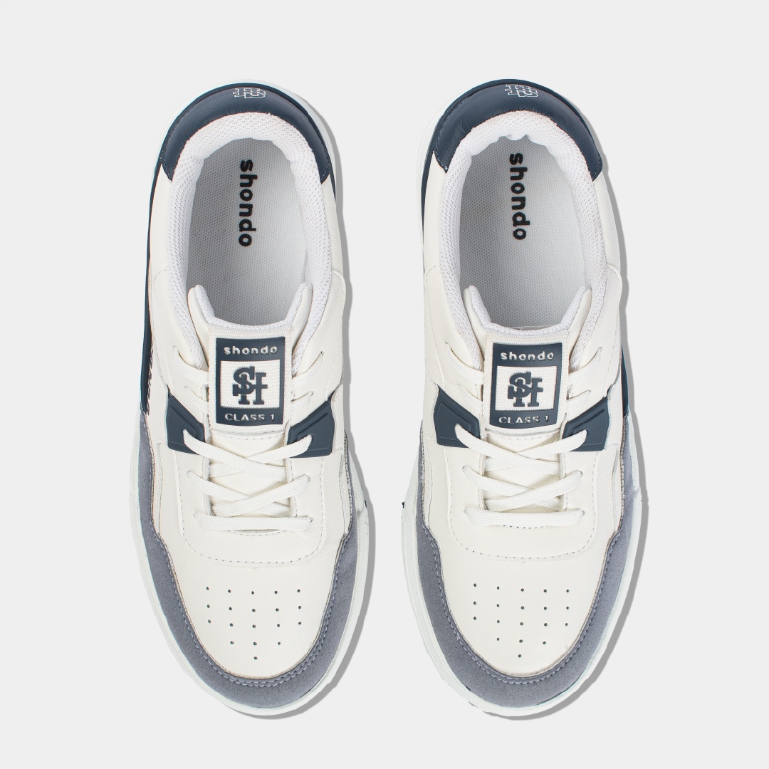 Sneaker Class 1 trắng xám xanh