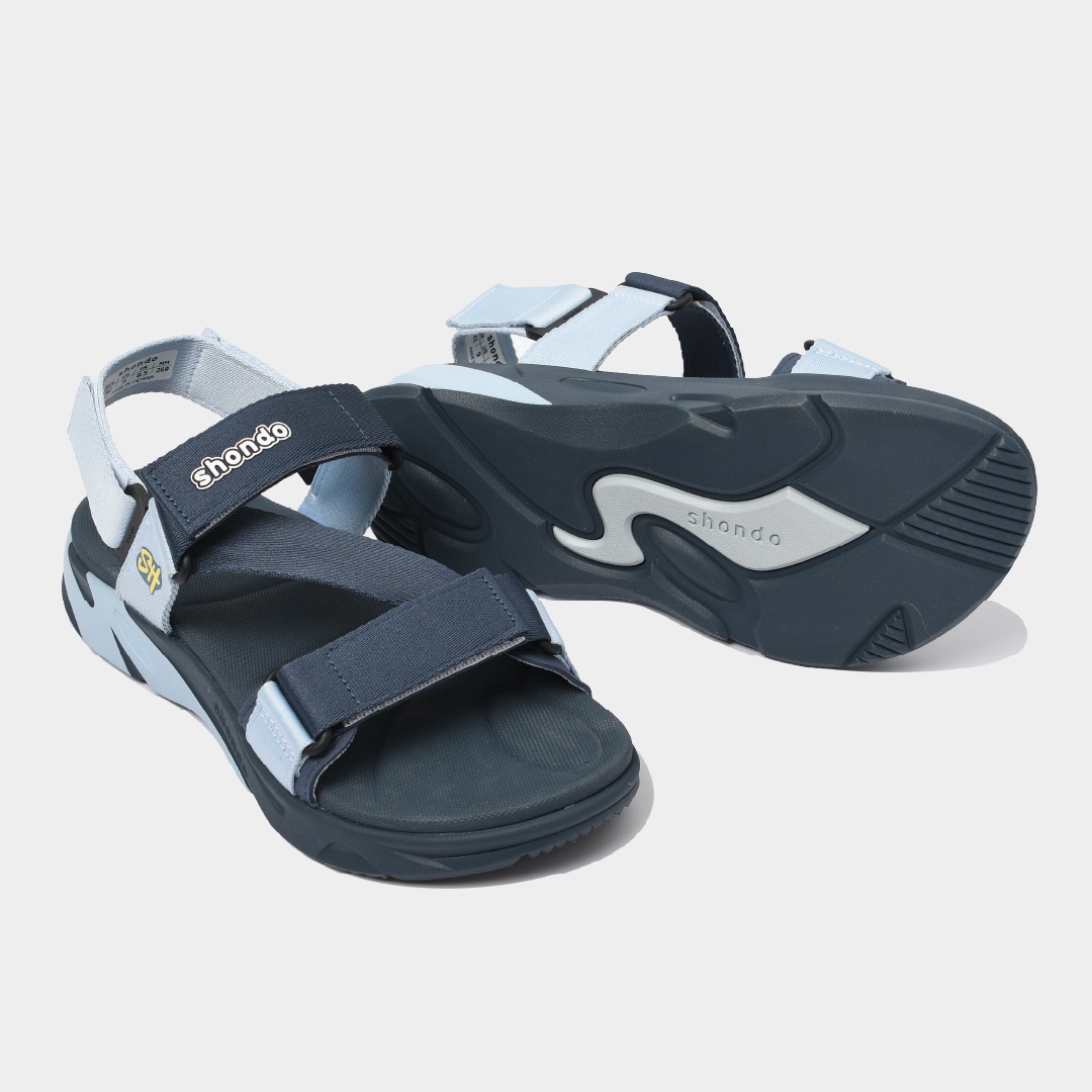 Sandals F8M xanh đen xanh tím pastel