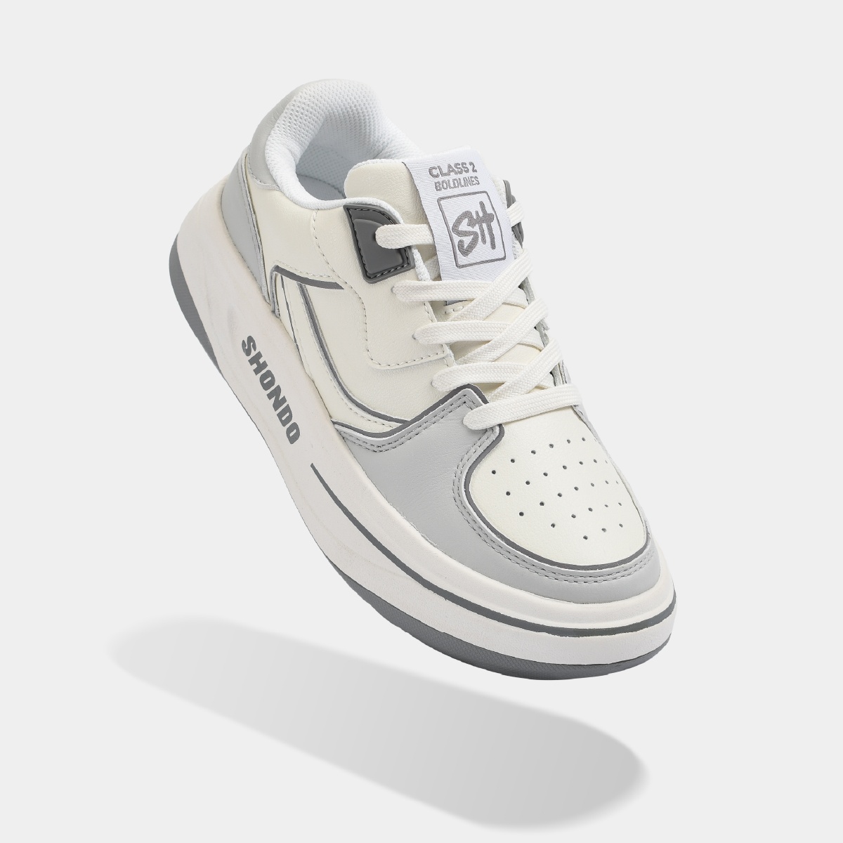 Sneaker Class 2 trắng xám