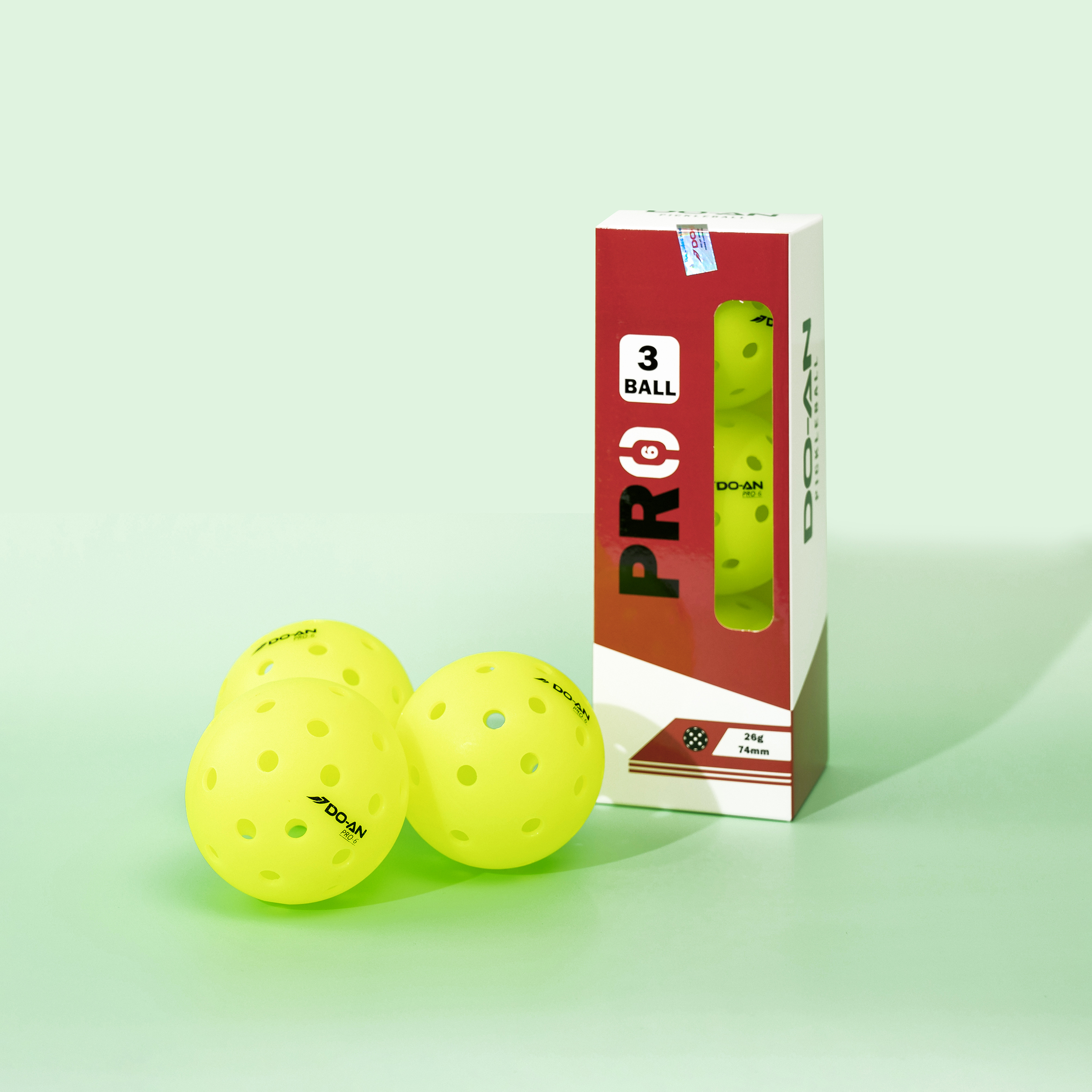 Bóng Pickleball Doan hộp 3 quả