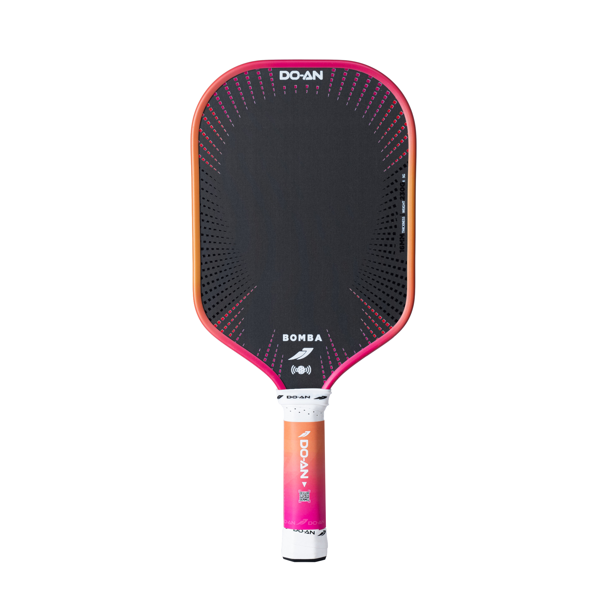 Vợt Pickleball Doan Bomba X 16mm - Cam Hồng