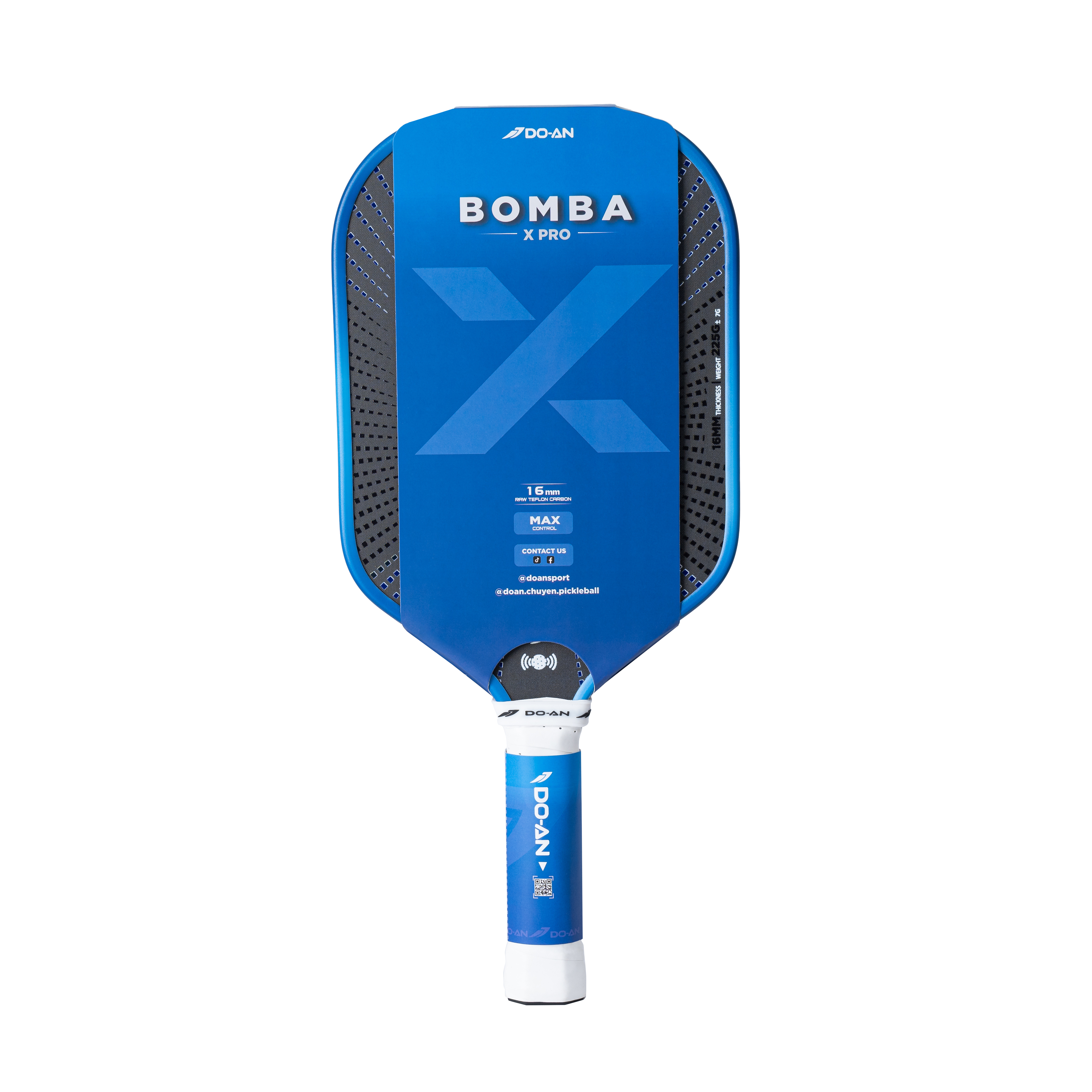 Vợt Pickleball Doan Bomba X 16mm - Xanh dương