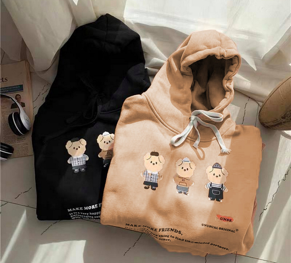 ÁO HOODIE OVERSIZE TEDDY