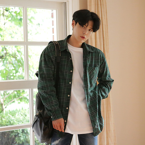 Cực chất với áo khoác sơ mi unisex
