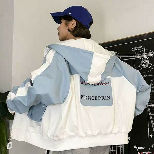 Áo khoác dù unisex màu sáng thiết kế thun bo gấu siêu gọn