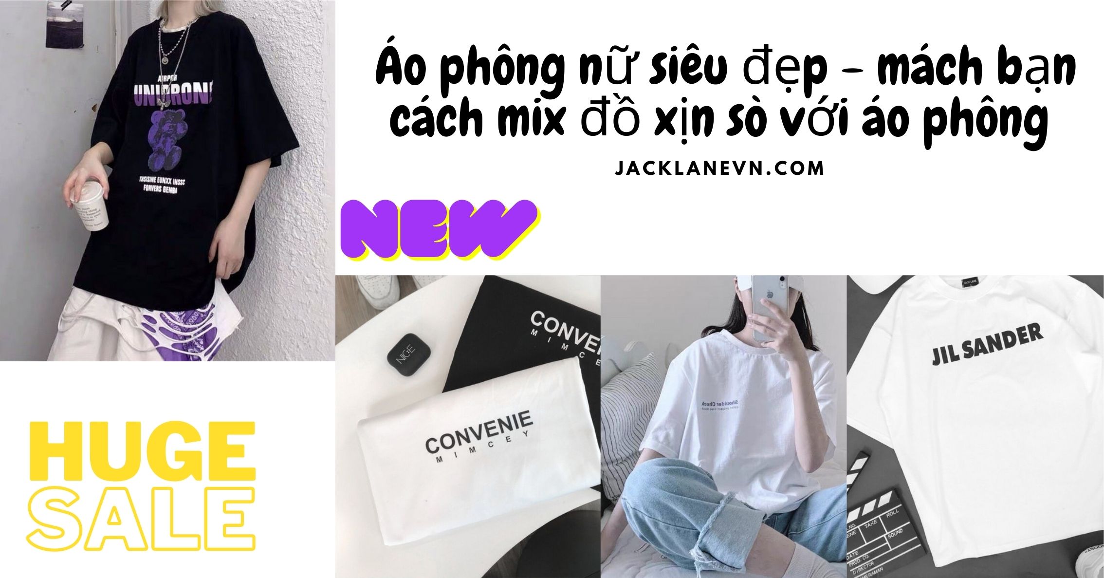 Style áo phông hot nhất hiện nay dành cho các cô nàng cá tính