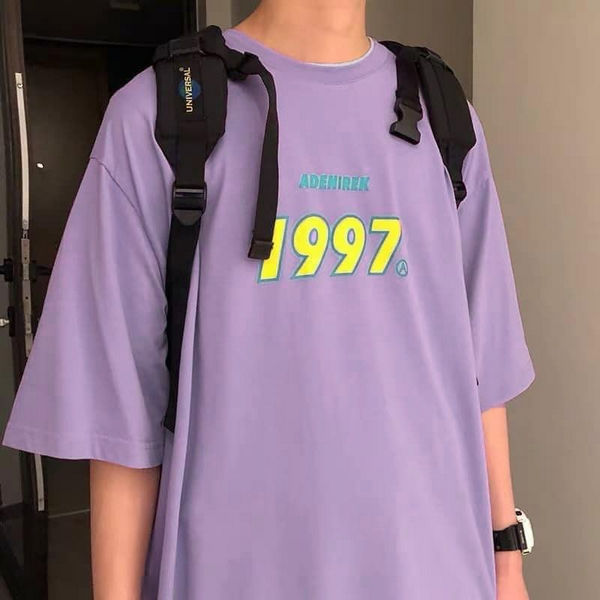 Áo phông oversize 1997 màu tím siêu xịn