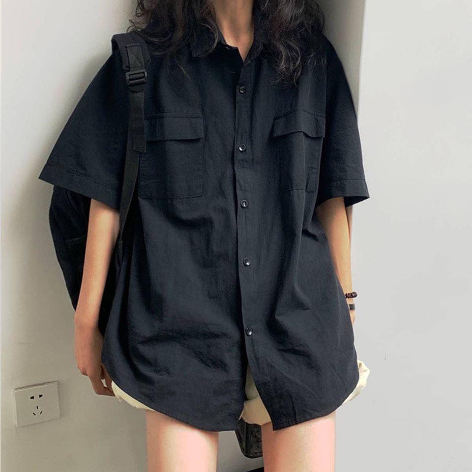 sơ mi nữ oversize