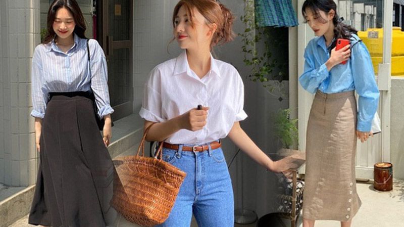 áo sơ mi trắng nữ