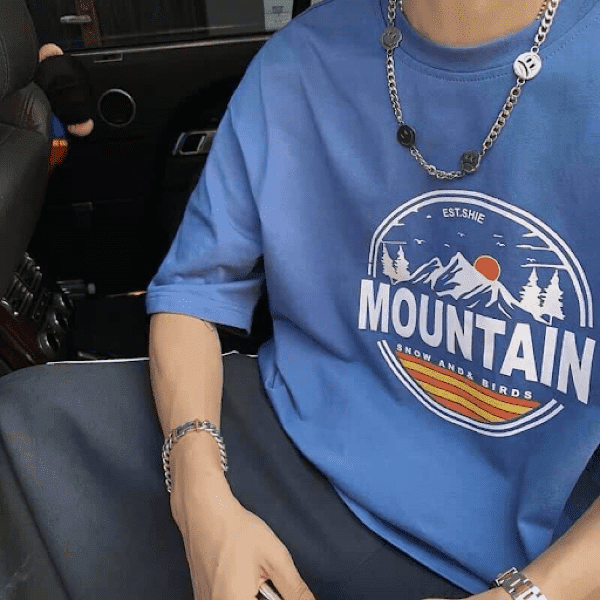 Áo phông unisex nam có tay áo dài đến khủy