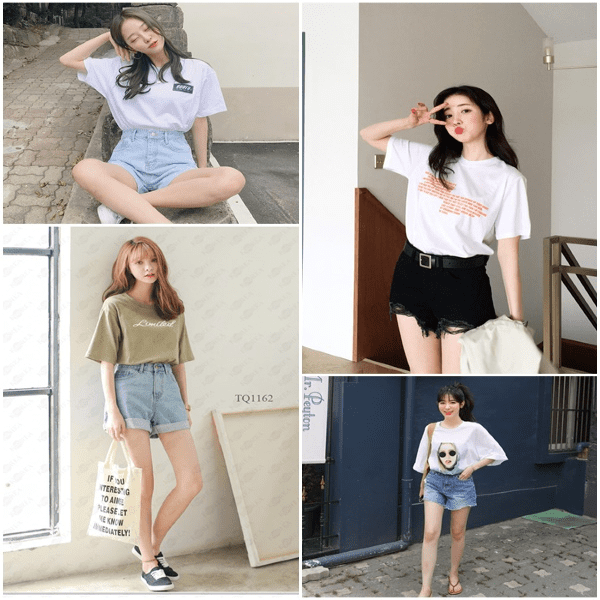 Mix áo phông oversize với quần short - set đồ lý tưởng cho ngày Hè