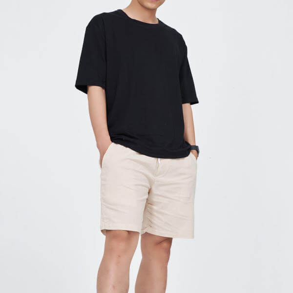 bộ đôi áo thun cổ tròn và quần short đũi