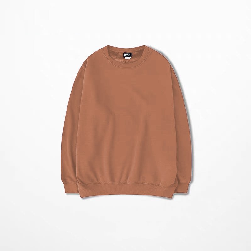 Áo Nỉ Sweater Oversize Basic - Be Đậm - M