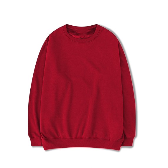 Áo Nỉ Sweater Oversize Basic - Đỏ - M