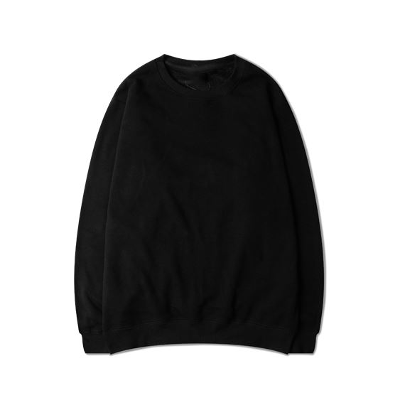 Áo Nỉ Sweater Oversize Basic - Đen - M