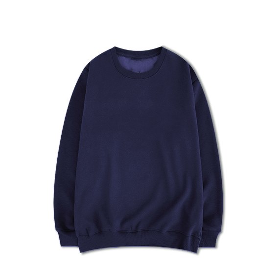 Áo Nỉ Sweater Oversize Basic - Xanh Navy - M