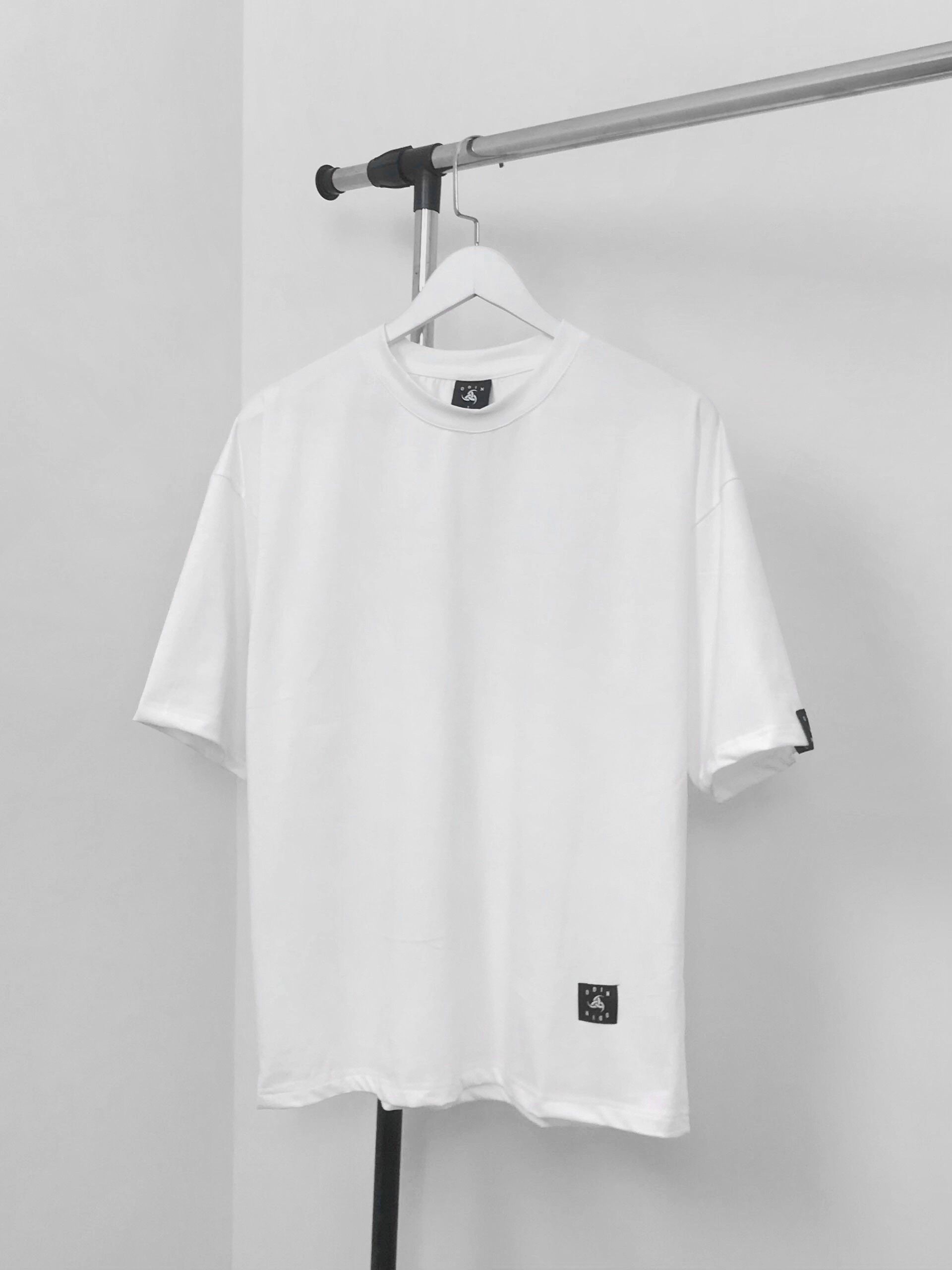 Áo thun trơn oversize ODIN - Trắng - M