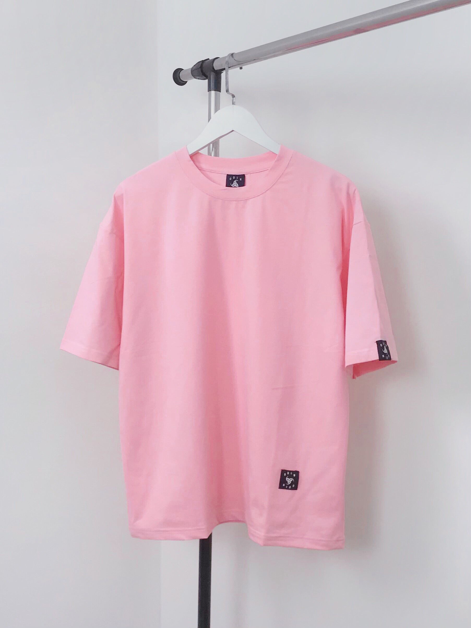 Áo thun trơn oversize ODIN - Hồng Nhạt - M