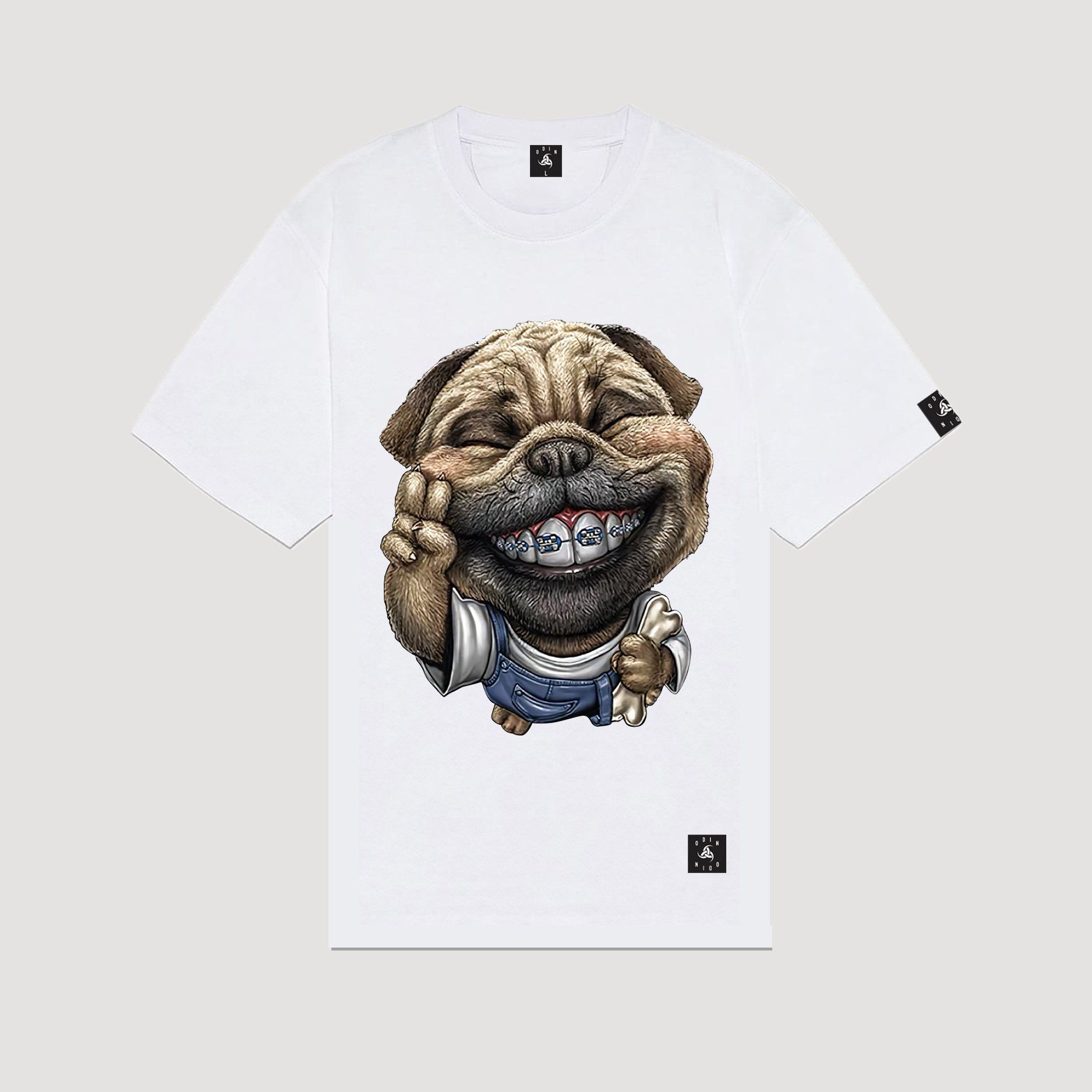 Áo Thun Oversize Always Smile - Trắng - M