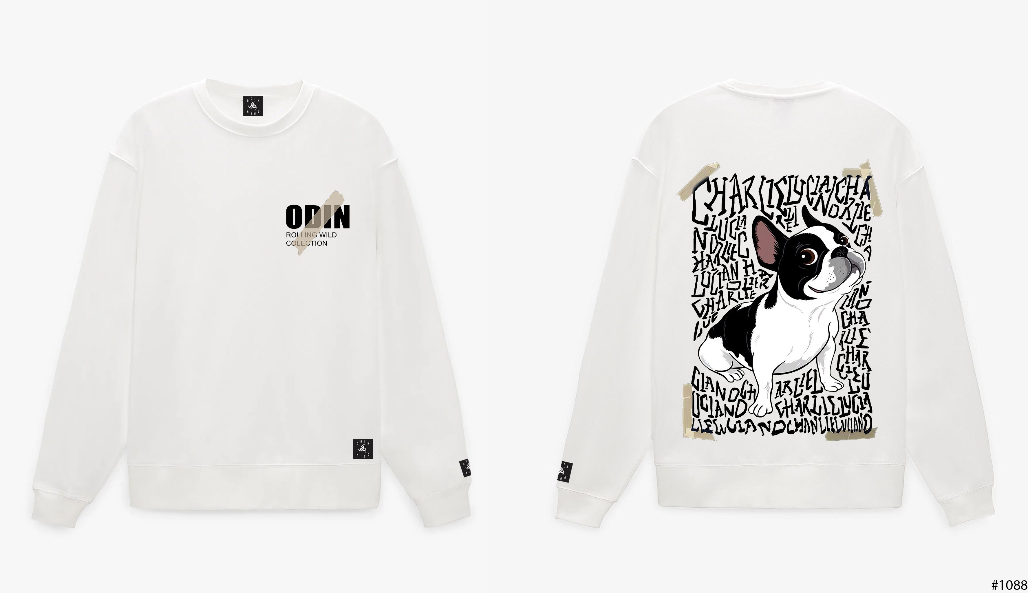 Áo Sweater Oversize Rolling Wild - Trắng - M
