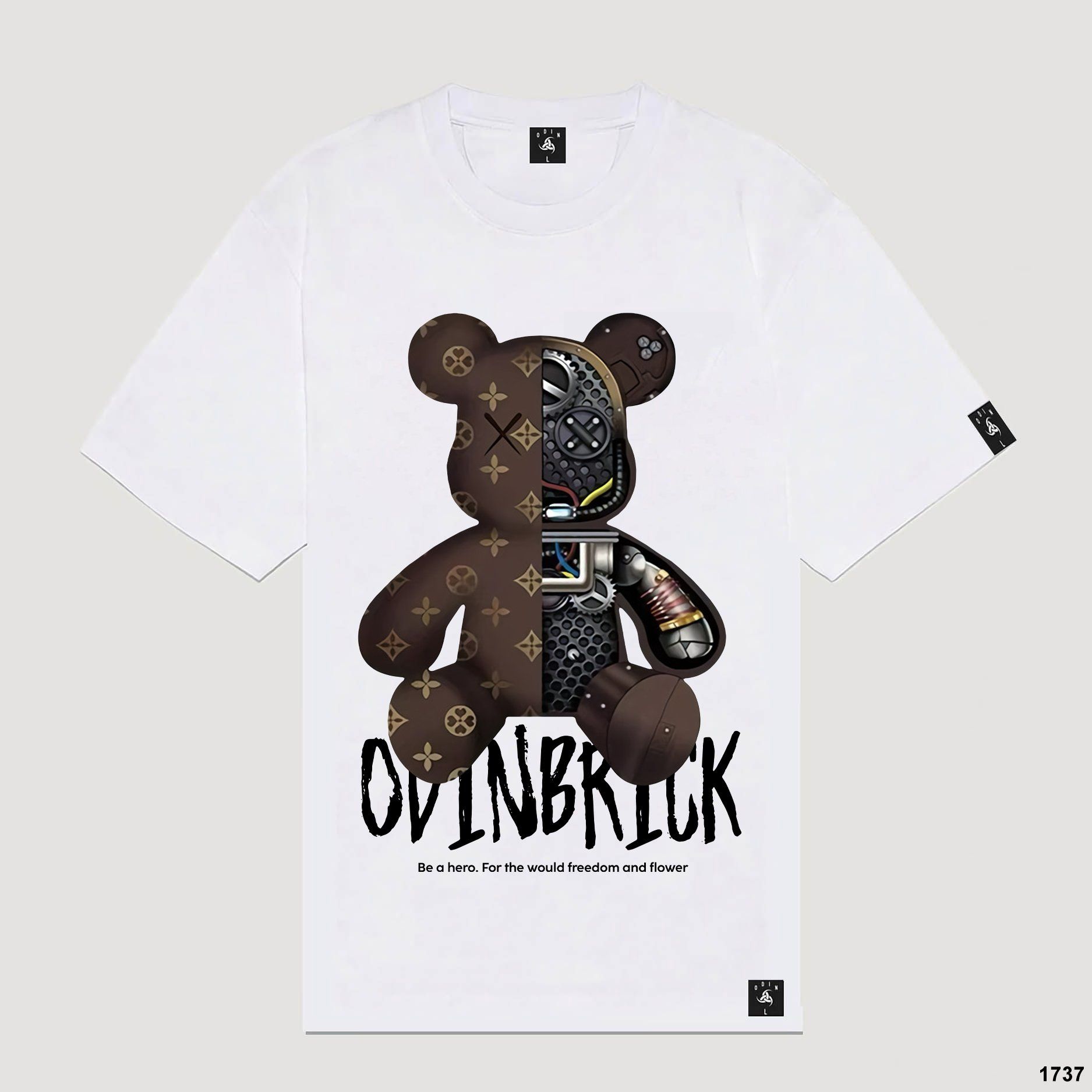 Áo Thun Machine Bear - Trắng - M