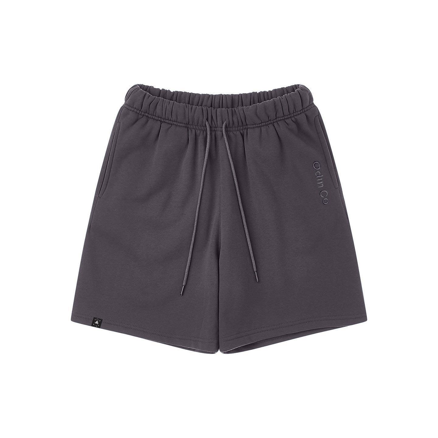 Quần Short Nỉ Thêu ODIN - Xám Đậm - M