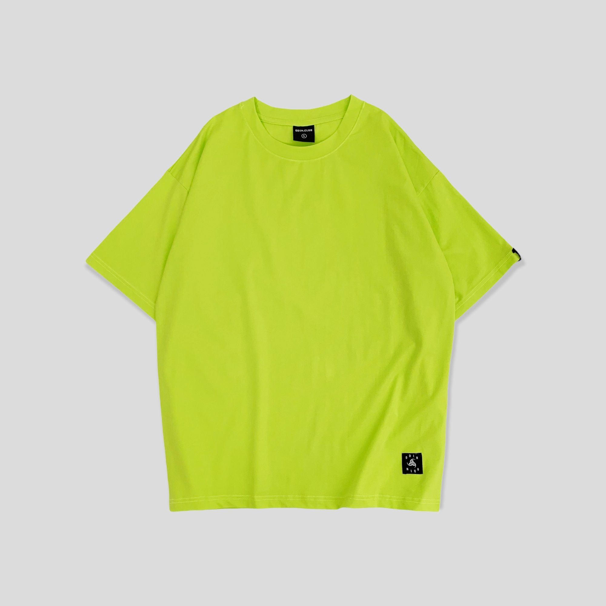 Áo Thun Trơn Oversize ODIN - Xanh Neon - M