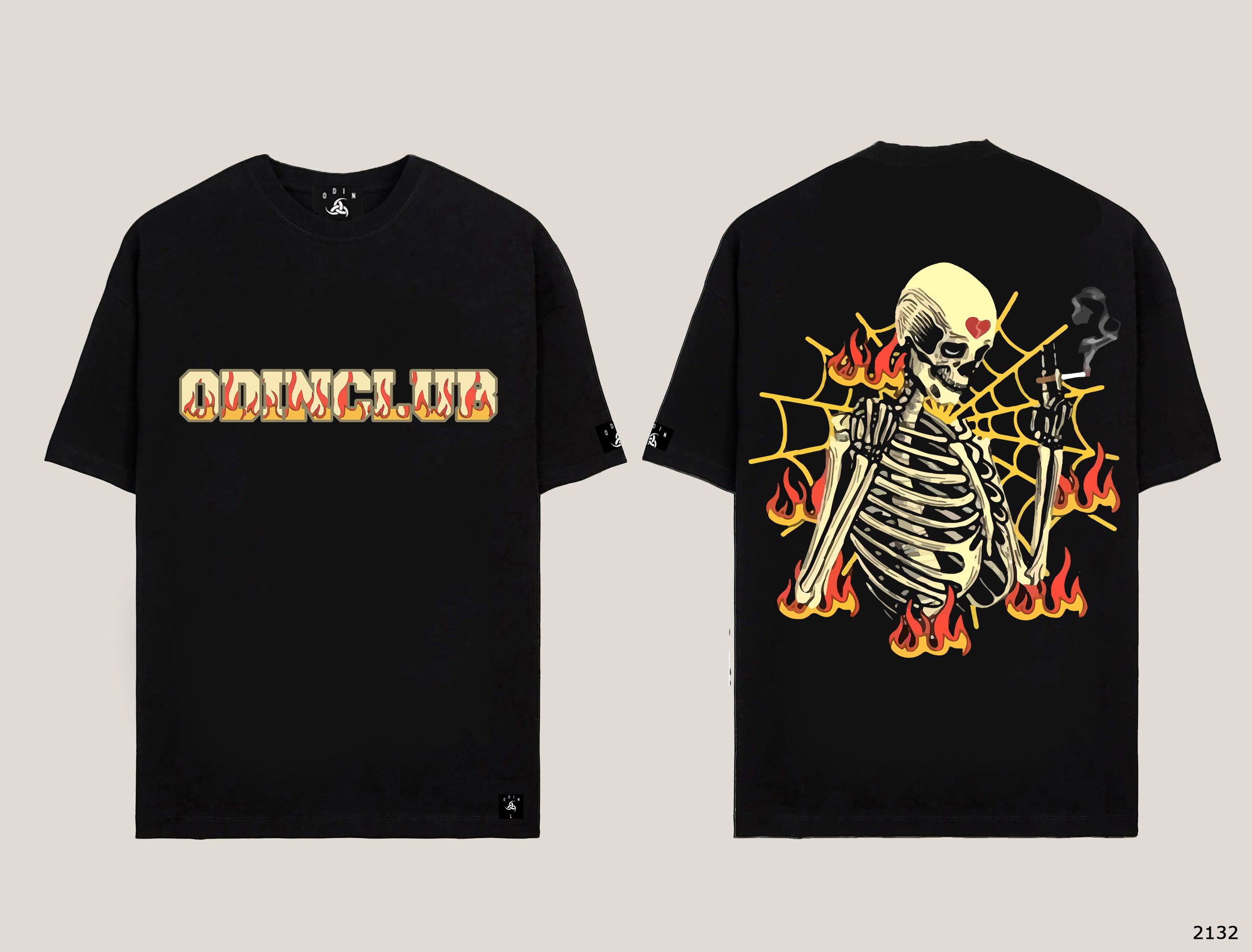 Áo Thun Fire Demon - Đen - XL