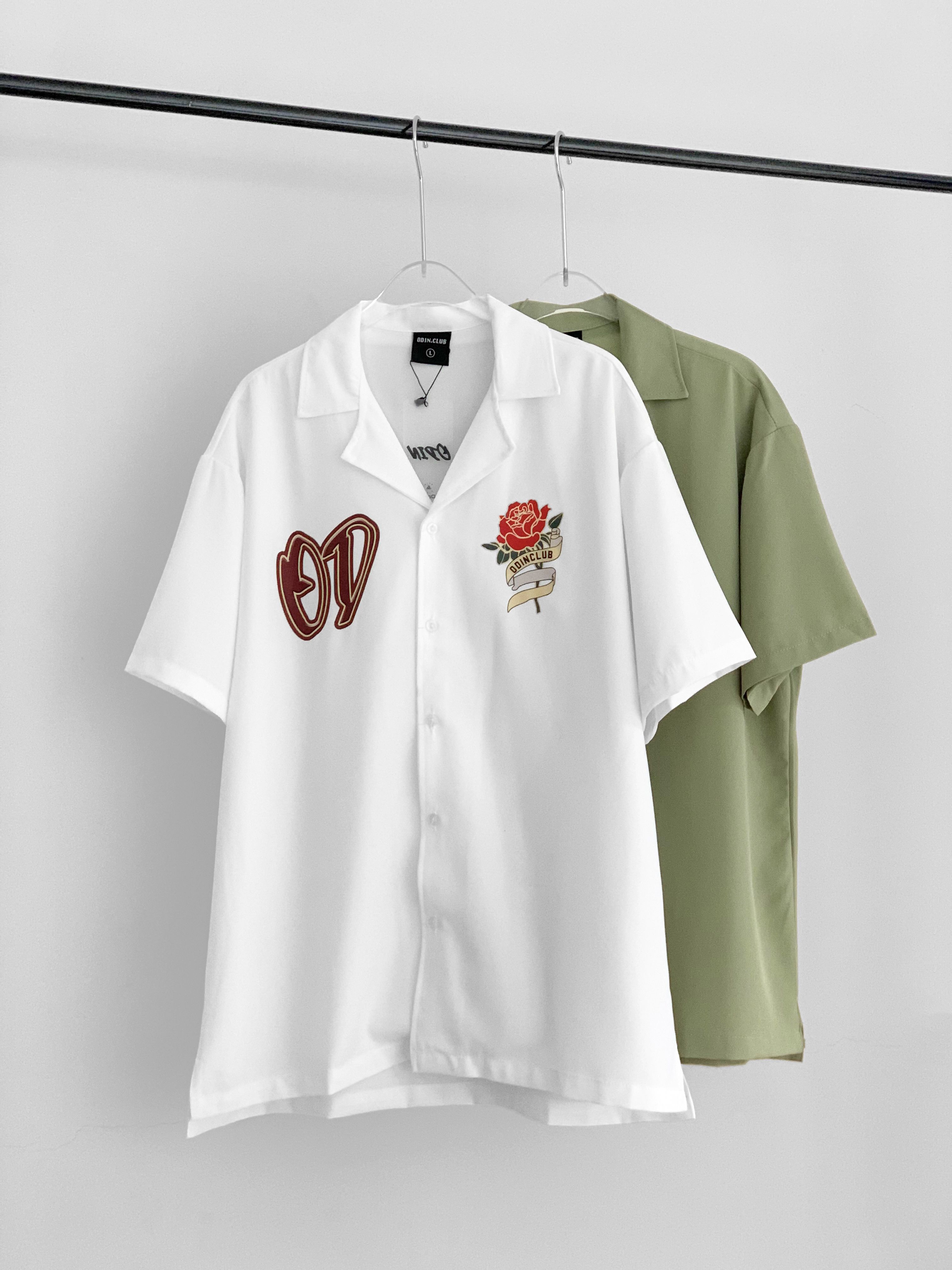 Áo Sơ Mi Cộc Tay ODIN CLUB Rose - Trắng - M