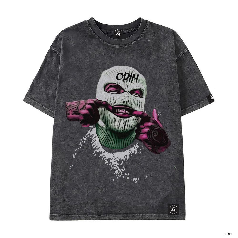Áo Thun Smiling Mask - Xám - L