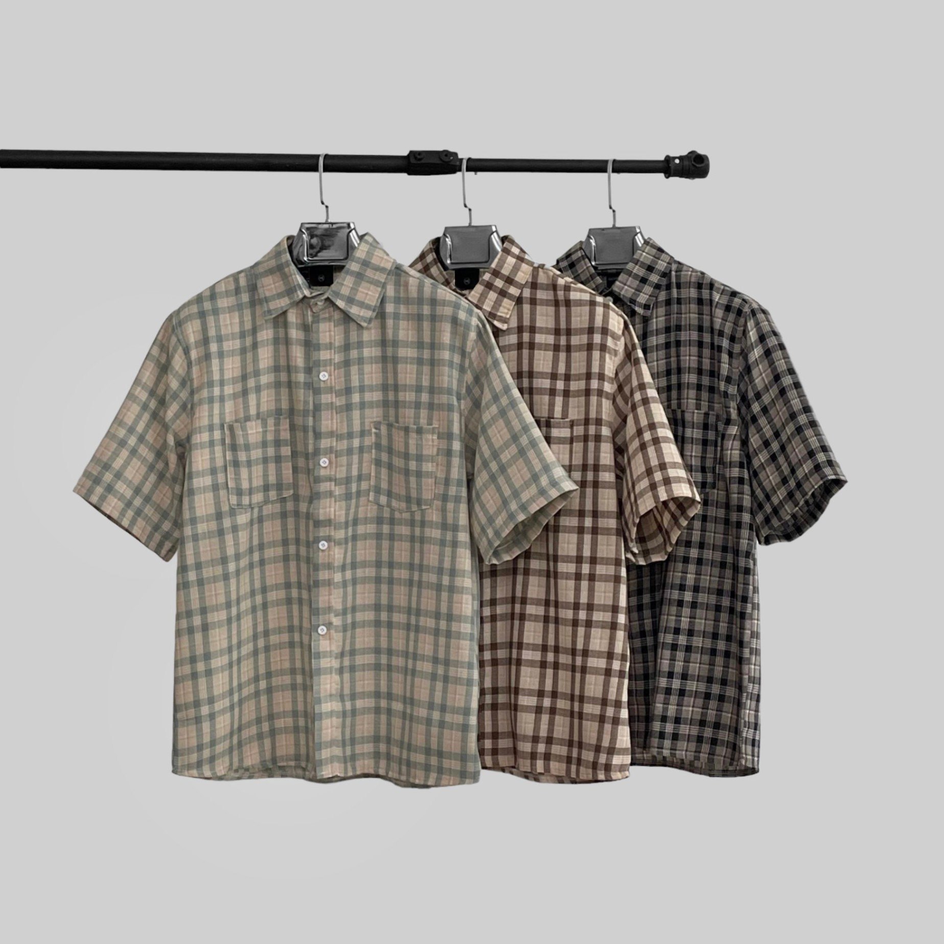 Áo sơ mi cộc tay Flannel Sim Odin Club