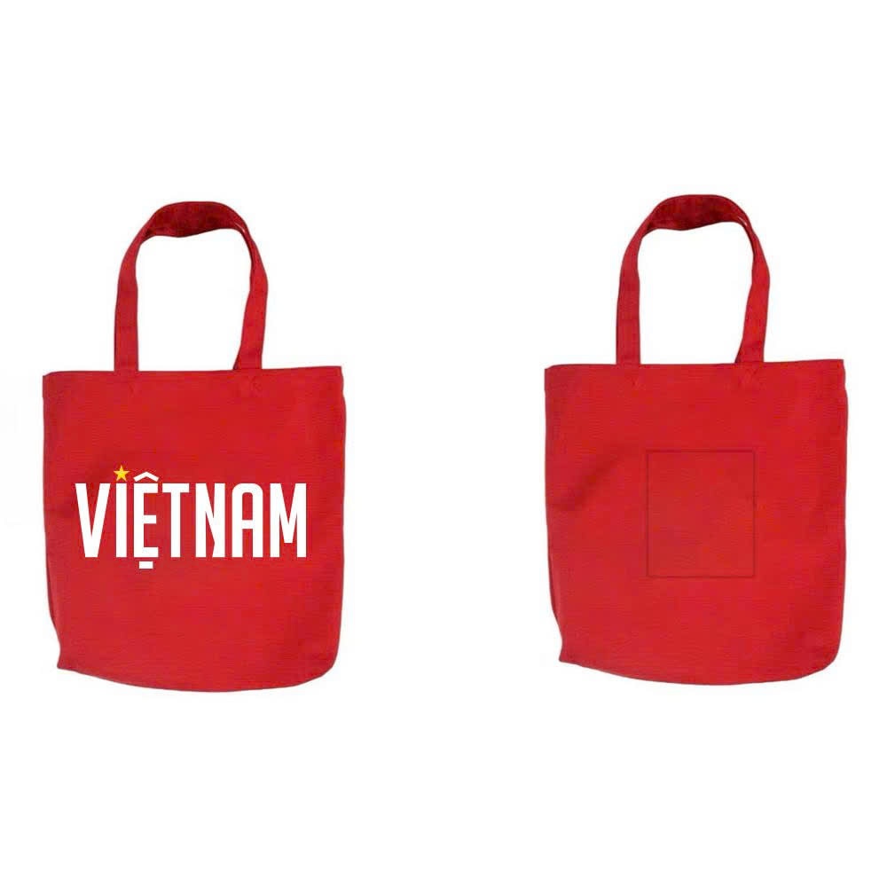 Túi tote vải canvas Việt Nam - Đỏ