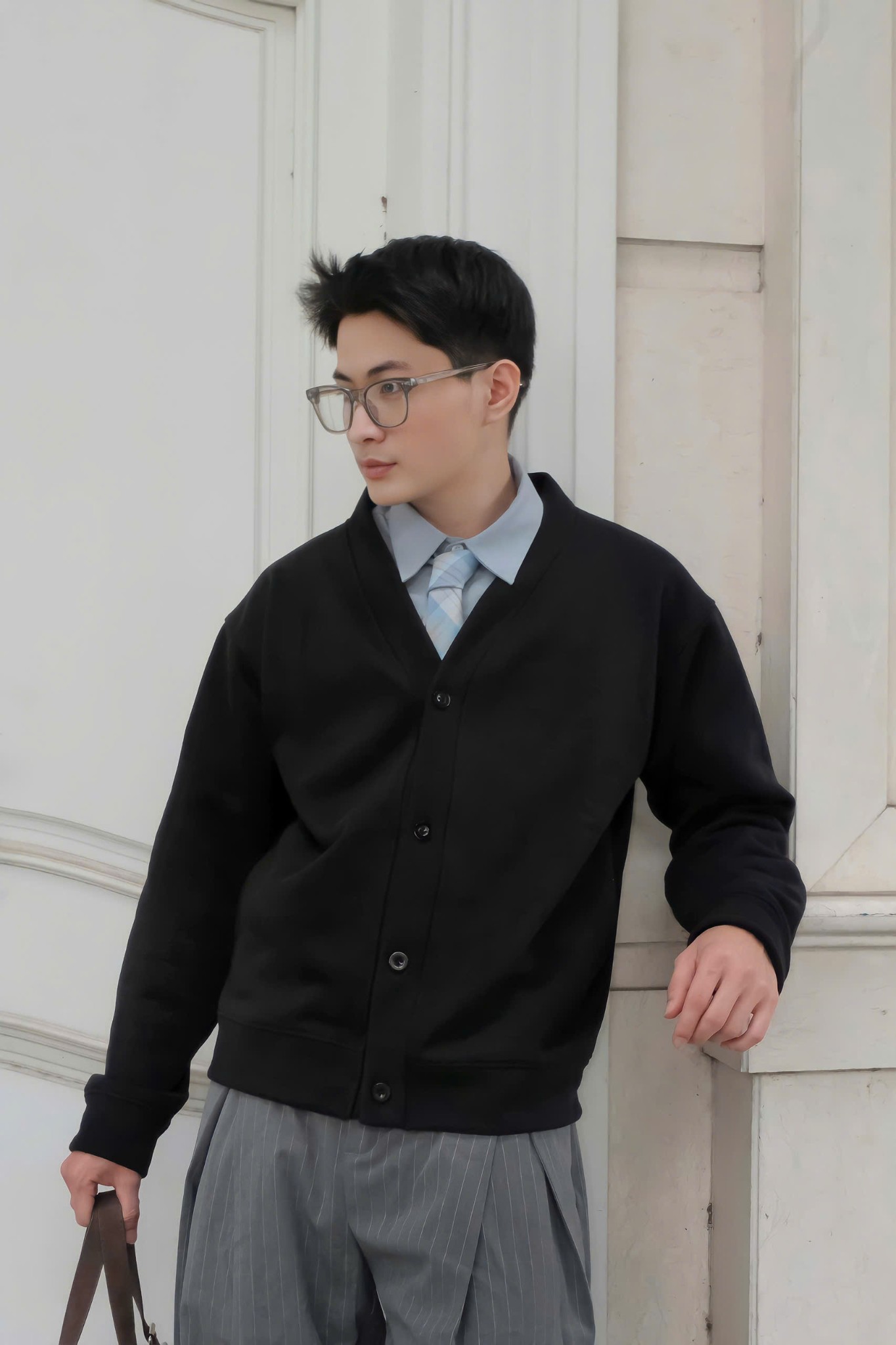 Áo Cardigan Nỉ Henry Odin Club