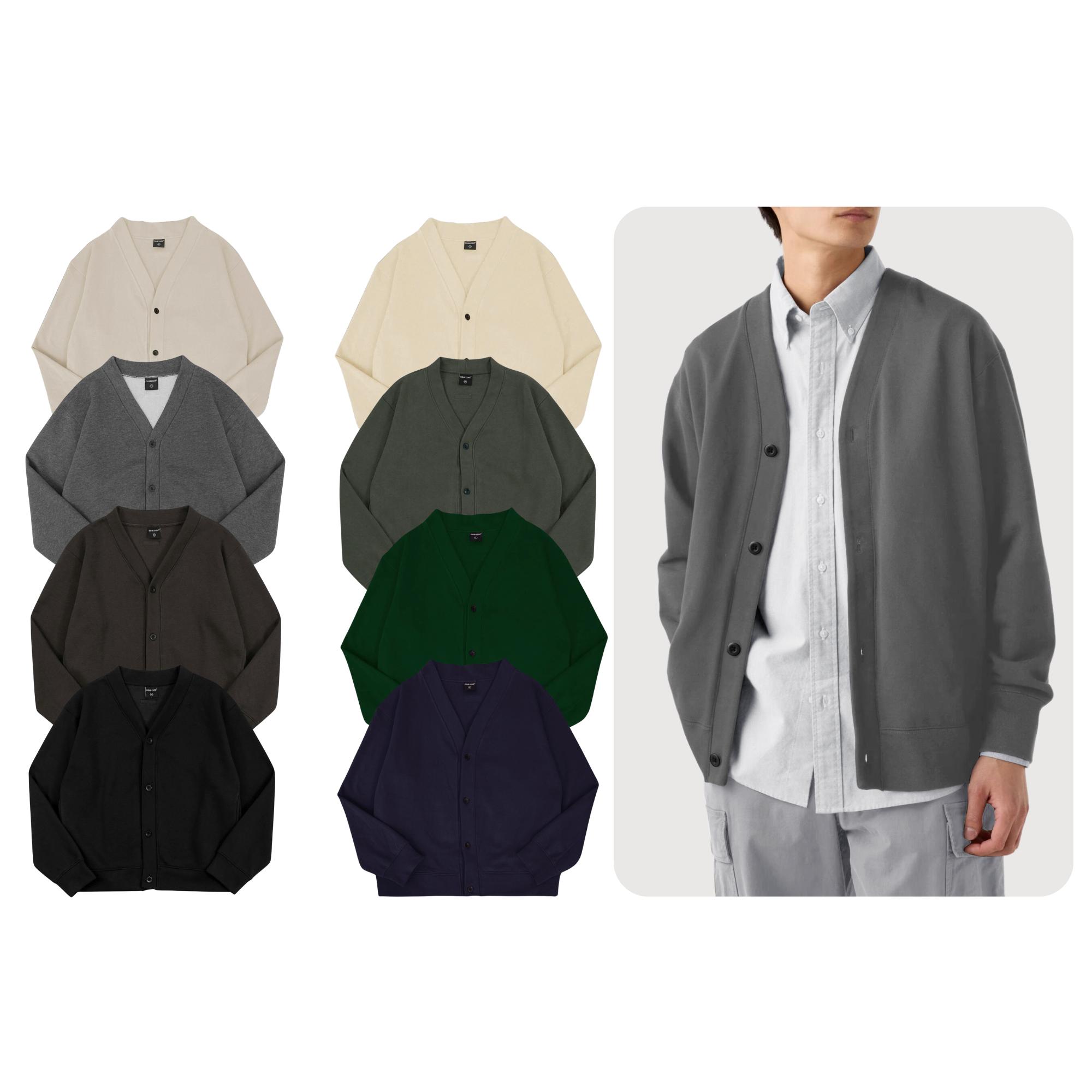 Áo Cardigan Nỉ Henry Odin Club