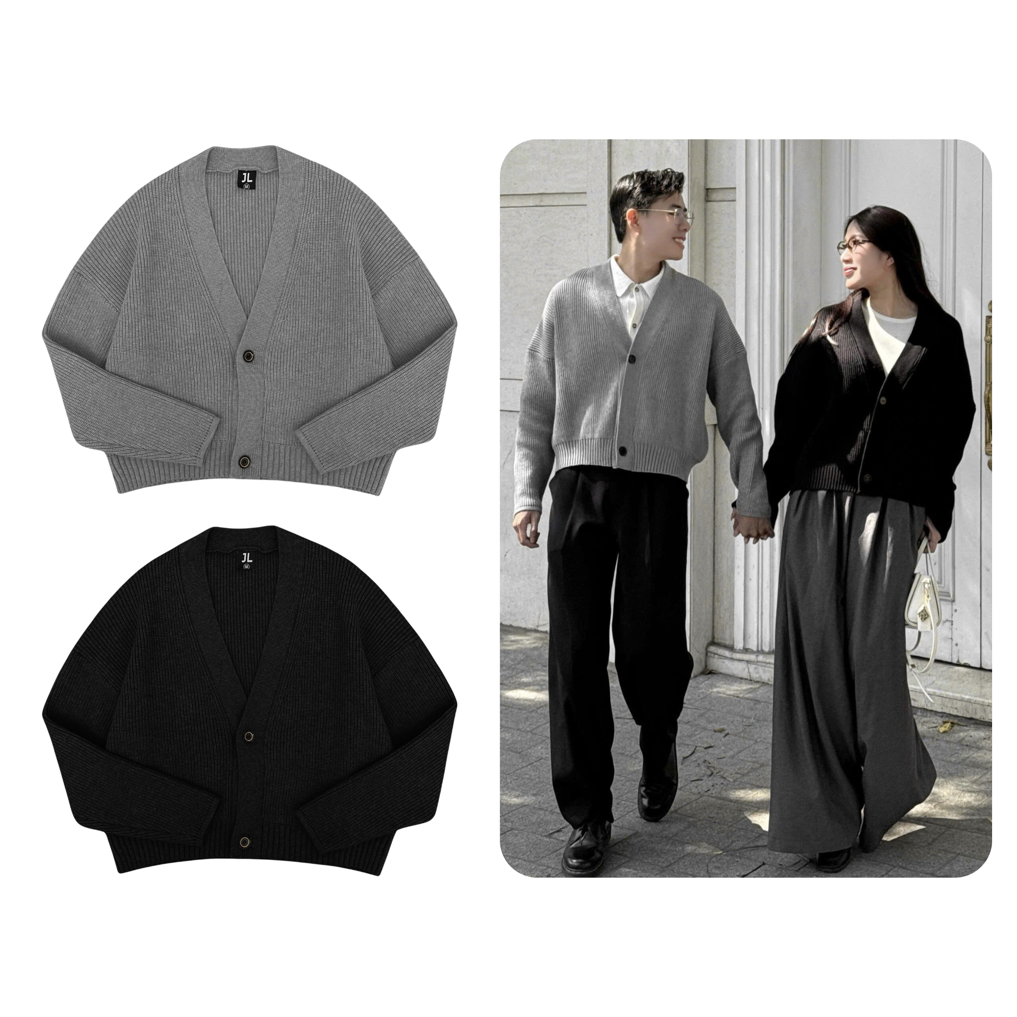 Áo Cardigan len Daniel Jack Lane
