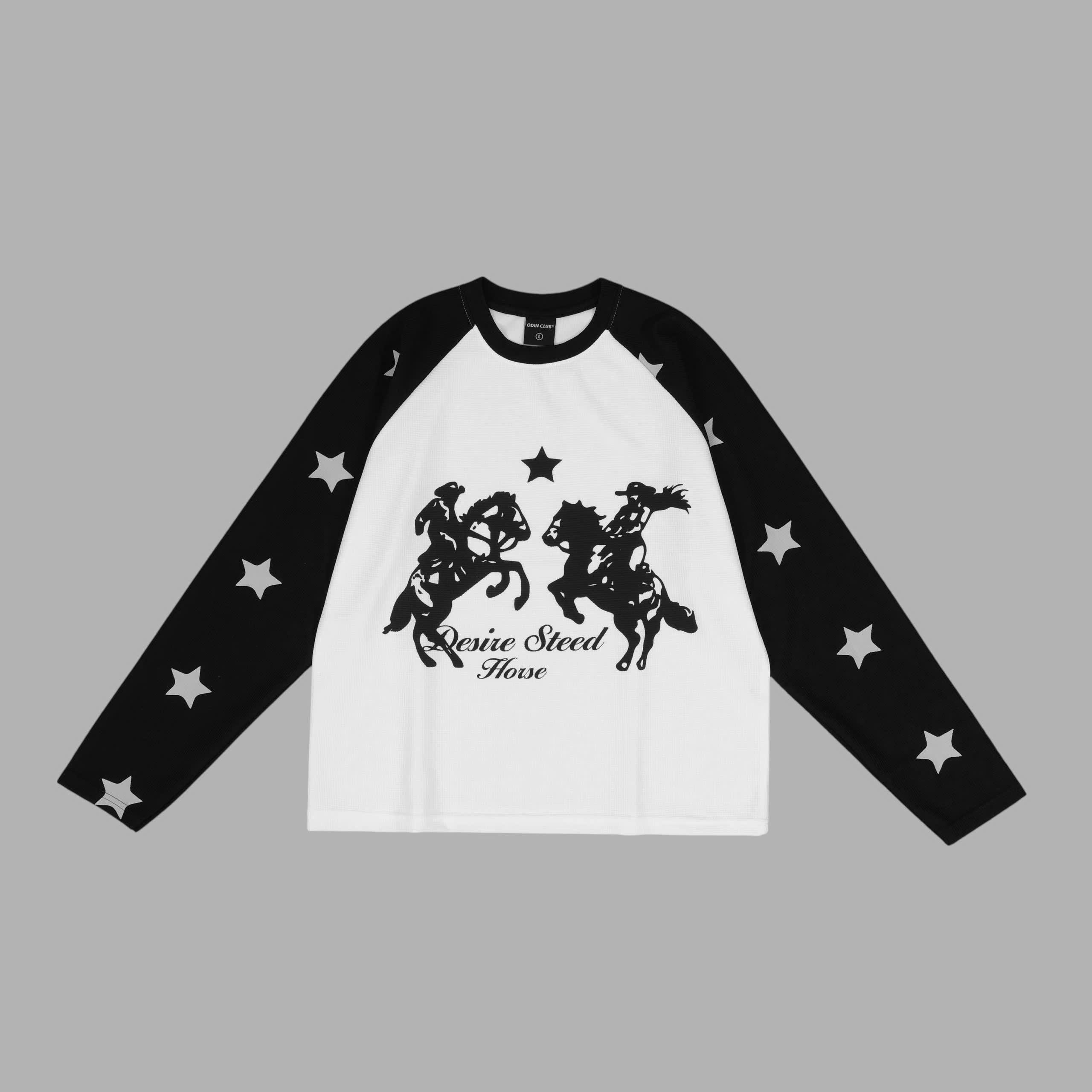 Áo dài tay Raglan Waffle Desired Odin Club - Trắng - L