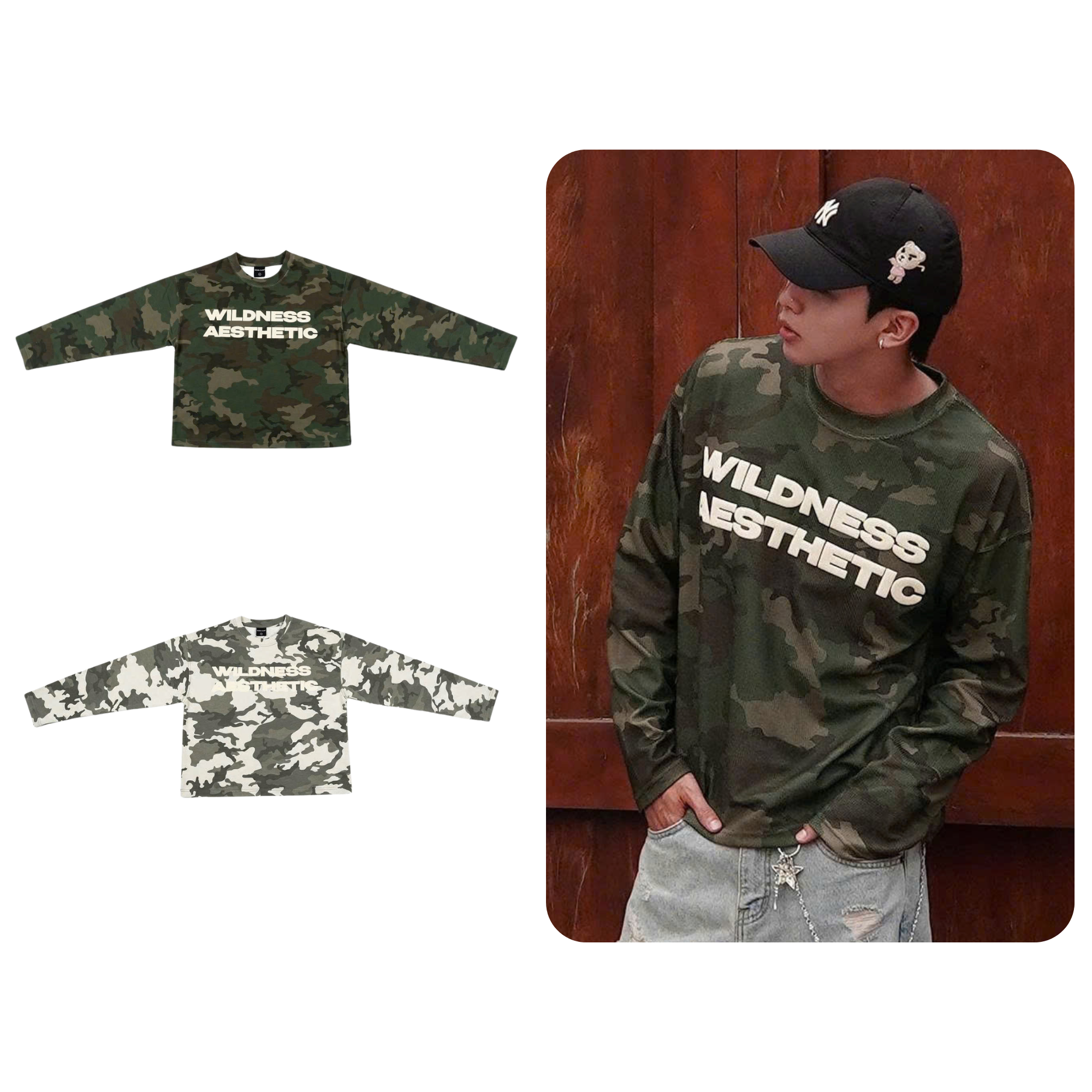 Áo dài tay Waffle Camo Odin Club
