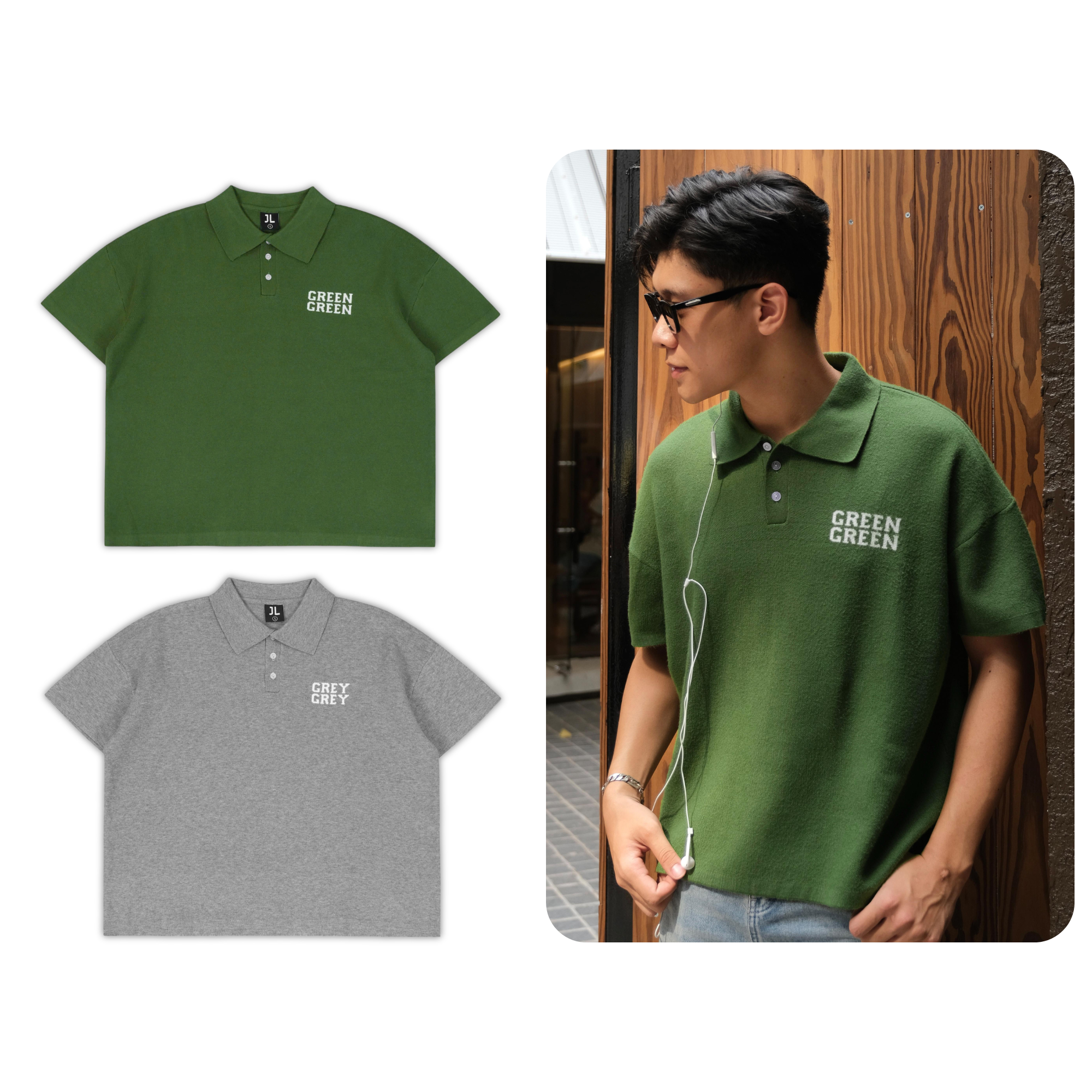 Áo polo len cộc tay Color Jack Lane