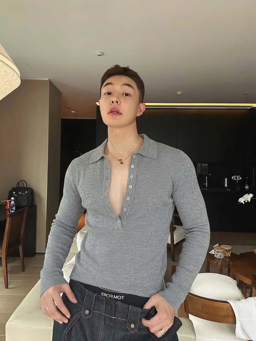Áo polo len dài tay Muscle Jack Lane