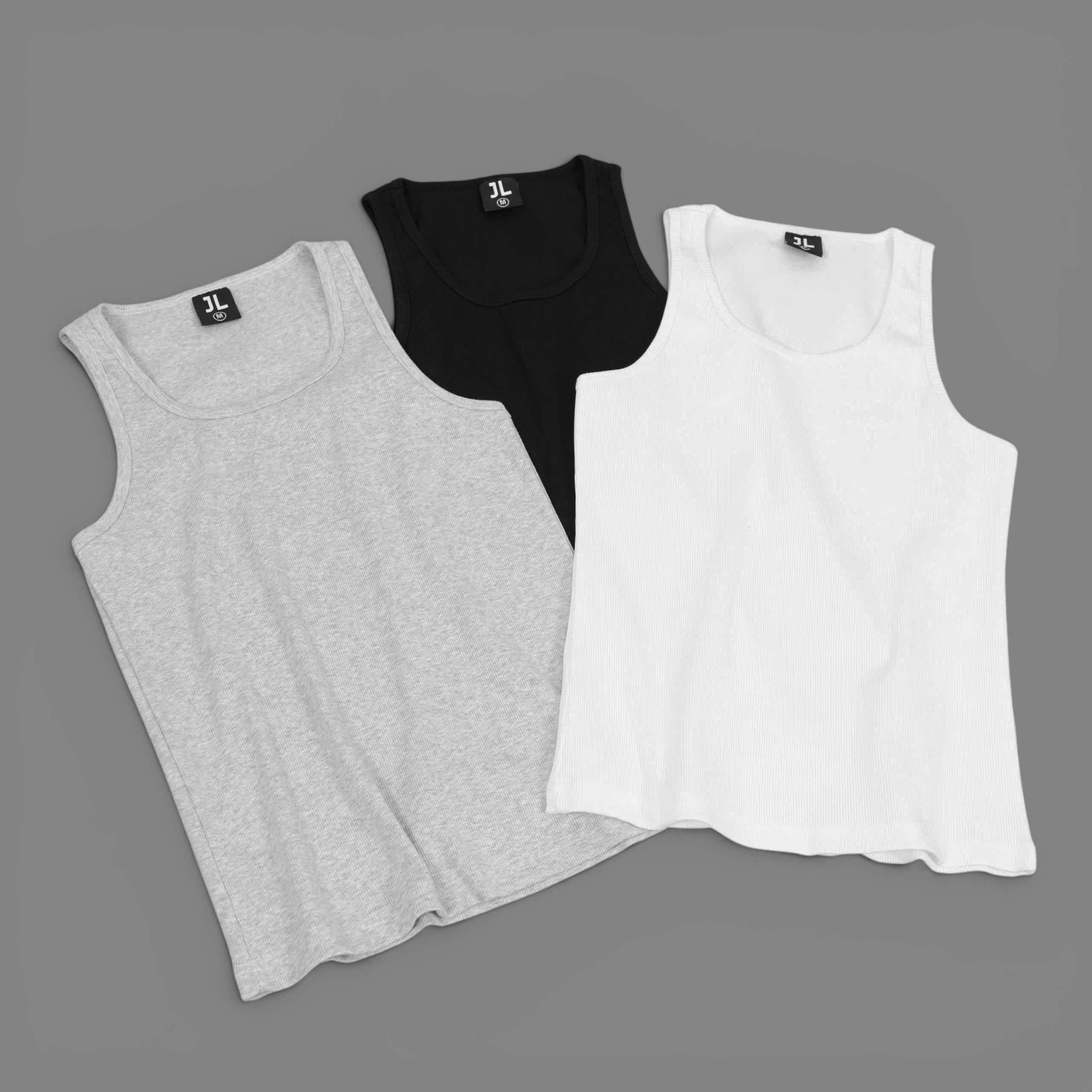 Áo tanktop Base Jack Lane - Form fit (Fit Jin) - Trắng - L