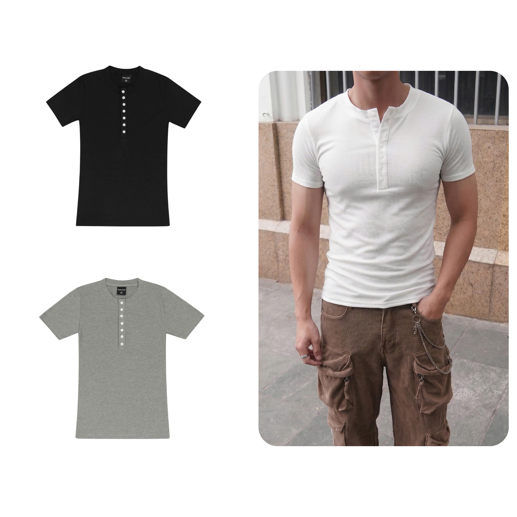 Áo thun Henley Fit Odin Club