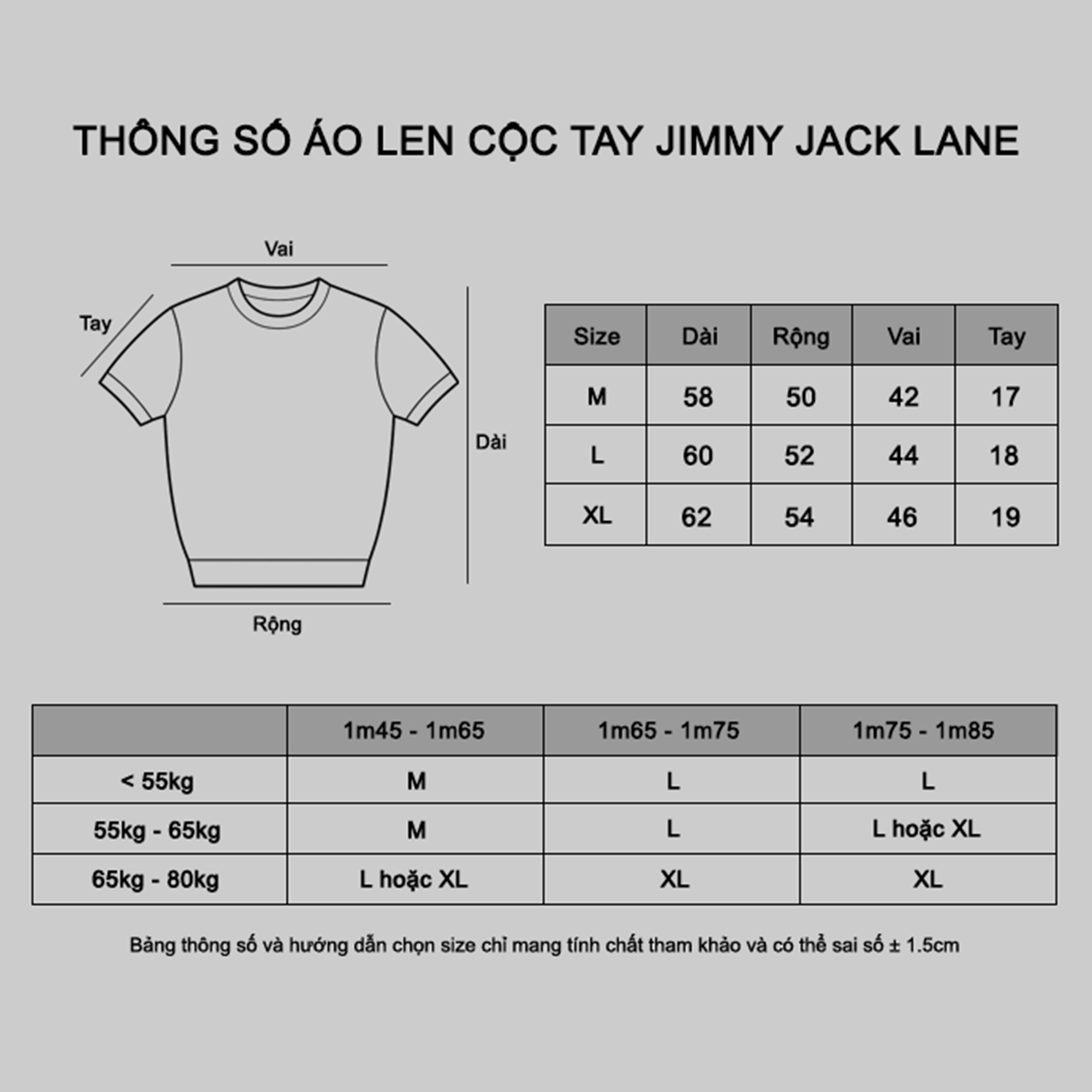 Thông số áo len cộc tay Jimmy Jack Lane.jpg