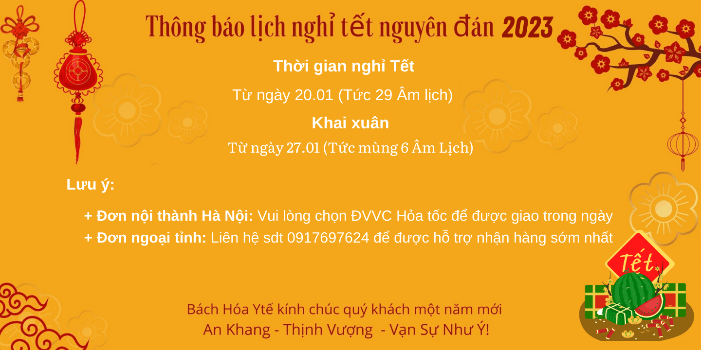 THÔNG BÁO LỊCH NGHỈ TẾT NGUYÊN ĐÁN 2023