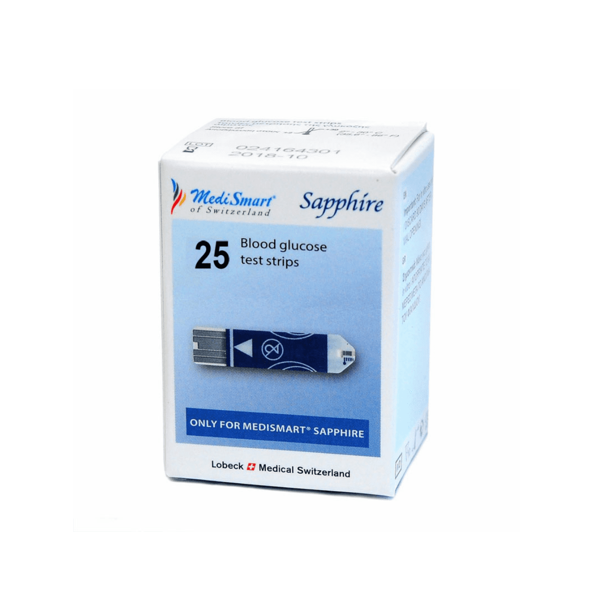 Que đường huyết Nhật Bản MEDISMART SAPPHIRE (1hộp=25 que)