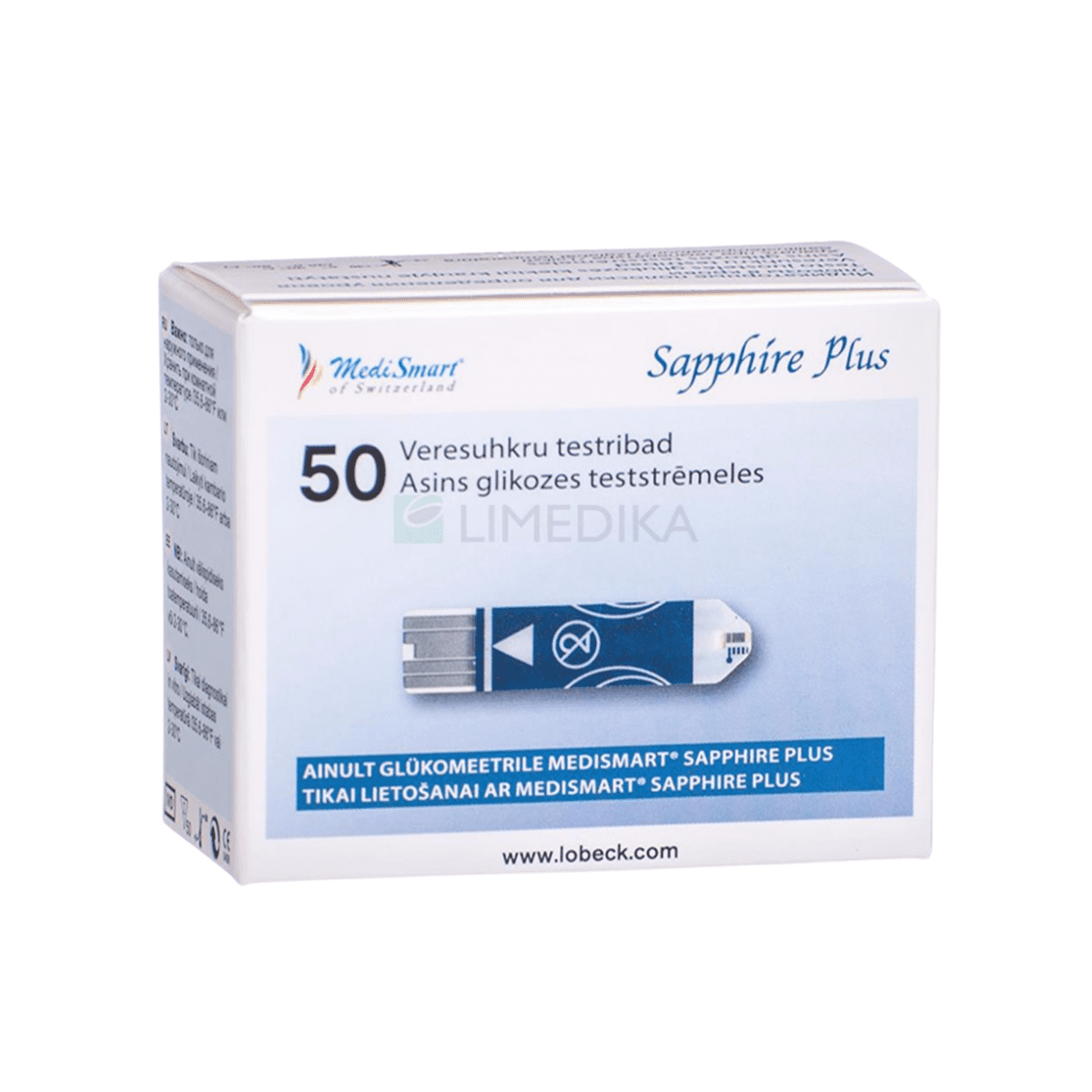 Que đường huyết Nhật Bản MEDISMART SAPPHIRE (1hộp=50 que)